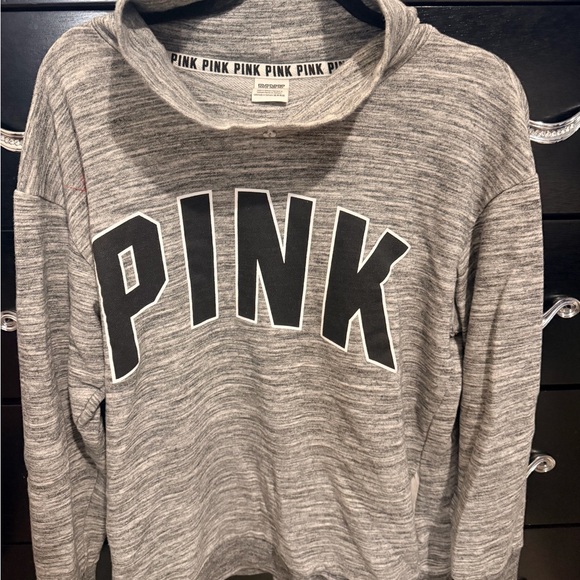 Victoria's Secret Tops - Victoria's Secret PINK Heathered Gray Sweatshirt